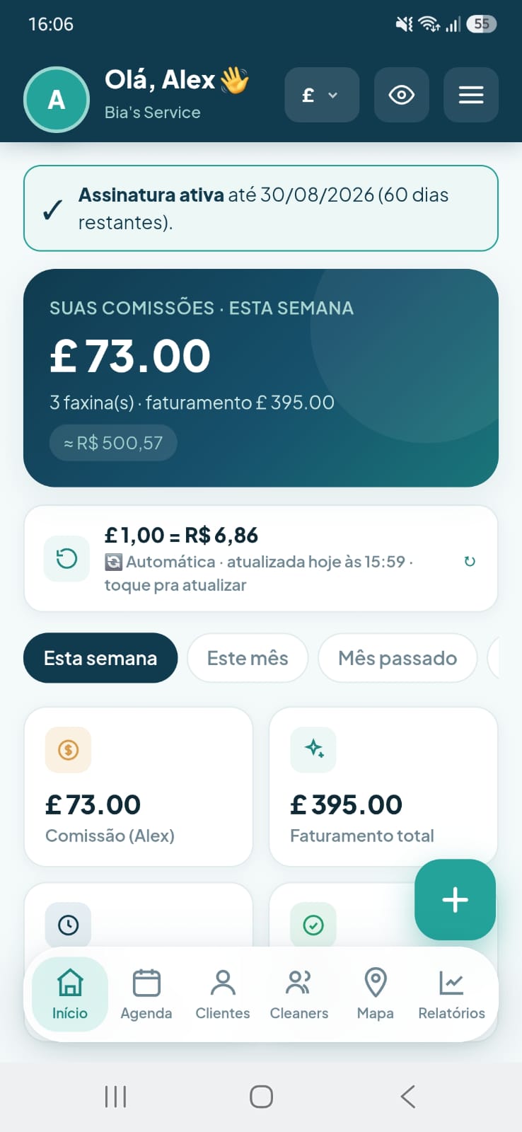 Comissões da semana